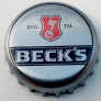 Kronkorken Beck's Deutschland 2010 2010er silber BECK`S REG. TM.