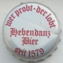 Kronkorken Hebendanz Deutschland 2015 2010er silber wer probt - der lobt Hebendanz Bier Seit 1579