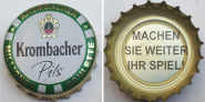 Kronkorken Krombacher Deutschland 2018 2010er weiß Krombacher Pils Milionen Roulette