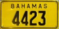 Nummernschilder / Kfz-Kennzeichen Bahamas 1976 1970er Bonded