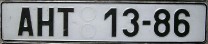 Nummernschilder / Kfz-Kennzeichen Tschechische Republik 1996 1990er
