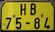 Nummernschilder / Kfz-Kennzeichen Tschechoslowakei 1960 1960er