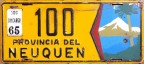 Nummernschilder / Kfz-Kennzeichen Argentinien 1963 1960er Neuquen