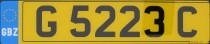 Nummernschilder / Kfz-Kennzeichen Gibraltar 2001 2000er