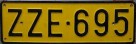 Nummernschilder / Kfz-Kennzeichen Belgien 1972 1970er