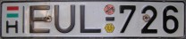 Nummernschilder / Kfz-Kennzeichen Ungarn 1990 1990er