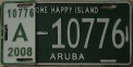Nummernschilder / Kfz-Kennzeichen Aruba 2008 2000er Aruba