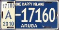 Nummernschilder / Kfz-Kennzeichen Aruba 2010 2010er Aruba