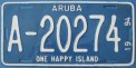 Nummernschilder / Kfz-Kennzeichen Aruba 1994 1990er Aruba