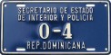 Nummernschilder / Kfz-Kennzeichen Dominikanische Republik 1970 1970er