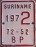 Nummernschilder / Kfz-Kennzeichen Suriname 1972 1970er