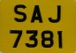 Nummernschilder / Kfz-Kennzeichen Singapur 1968 1960er