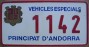 Nummernschilder / Kfz-Kennzeichen Andorra 1990 1990er