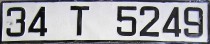 Nummernschilder / Kfz-Kennzeichen Türkei 1962 1960er