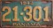 Nummernschilder / Kfz-Kennzeichen Panama 1942 1940er