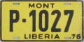 Nummernschilder / Kfz-Kennzeichen Liberia, Republik 1976 1970er