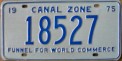 Nummernschilder / Kfz-Kennzeichen Panama 1975 1970er Canal Zone