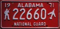 Nummernschilder / Kfz-Kennzeichen USA 1971 1970er Alabama AL