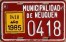 Nummernschilder / Kfz-Kennzeichen Argentinien 1968 1960er Neuquen