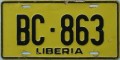 Nummernschilder / Kfz-Kennzeichen Liberia, Republik 1980 1980er