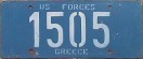 Nummernschilder / Kfz-Kennzeichen Griechenland 1945 1940er