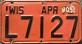 Nummernschilder / Kfz-Kennzeichen USA 1979 1970er Wisconsin WI