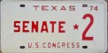 Nummernschilder / Kfz-Kennzeichen USA 1974 1970er Texas TX