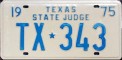 Nummernschilder / Kfz-Kennzeichen USA 1975 1970er Texas TX