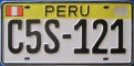 Nummernschilder / Kfz-Kennzeichen Peru 2010 2010er Taxi