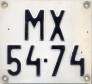 Nummernschilder / Kfz-Kennzeichen Ungarn 1958 1950er