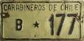 Nummernschilder / Kfz-Kennzeichen Chile 1941 1940er POL