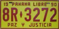 Nummernschilder / Kfz-Kennzeichen Panama 1990 1990er
