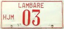 Nummernschilder / Kfz-Kennzeichen Paraguay 1957 1950er Lambare
