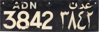 Nummernschilder / Kfz-Kennzeichen Jemen 1950 1950er Aden