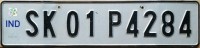 Nummernschilder / Kfz-Kennzeichen Indien 2009 2000er