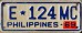 Nummernschilder / Kfz-Kennzeichen Philippinen 1966 1960er Taxi