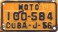 Nummernschilder / Kfz-Kennzeichen Kuba 1956 1950er