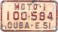 Nummernschilder / Kfz-Kennzeichen Kuba 1951 1950er