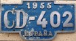 Nummernschilder / Kfz-Kennzeichen Spanien 1955 1950er CD