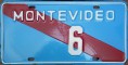 Nummernschilder / Kfz-Kennzeichen Uruguay 1962 1960er Montevideo