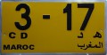 Nummernschilder / Kfz-Kennzeichen Marokko 2000 2000er CD