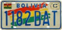Nummernschilder / Kfz-Kennzeichen Bolivien 2000 2000er