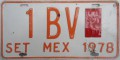 Nummernschilder / Kfz-Kennzeichen Mexiko 1978 1970er