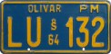 Nummernschilder / Kfz-Kennzeichen Chile 1964 1960er