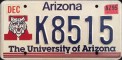 Nummernschilder / Kfz-Kennzeichen USA 1991 1990er Arizona AZ