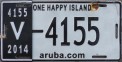 Nummernschilder / Kfz-Kennzeichen Aruba 2014 2010er Aruba