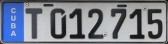 Nummernschilder / Kfz-Kennzeichen Kuba 2013 2010er
