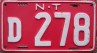 Nummernschilder / Kfz-Kennzeichen Australien 1984 1980er Northern Teritory NT