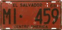 Nummernschilder / Kfz-Kennzeichen El Salvador 1968 1960er Mission International