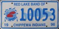 Nummernschilder / Kfz-Kennzeichen USA 1996 1990er Minesota MN tribe